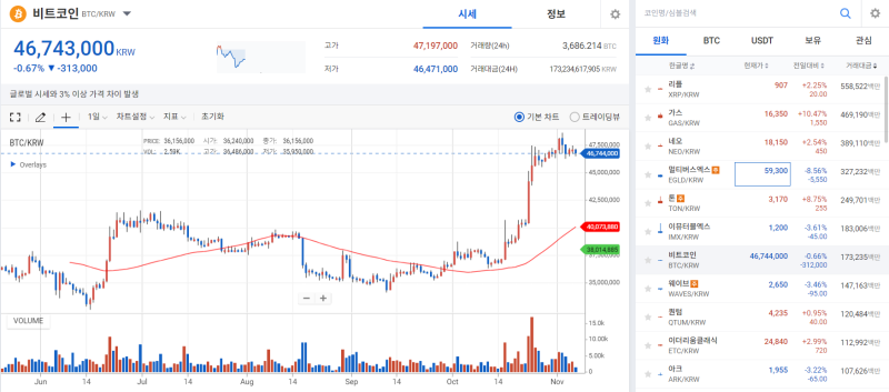 [코인 시황]비트코인 숨고르기 속 리플 급등…시장 상승 견인