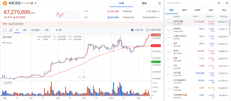 [코인 시황]비트코인, 겹호재 업고 2년 만에 5만달러 돌파