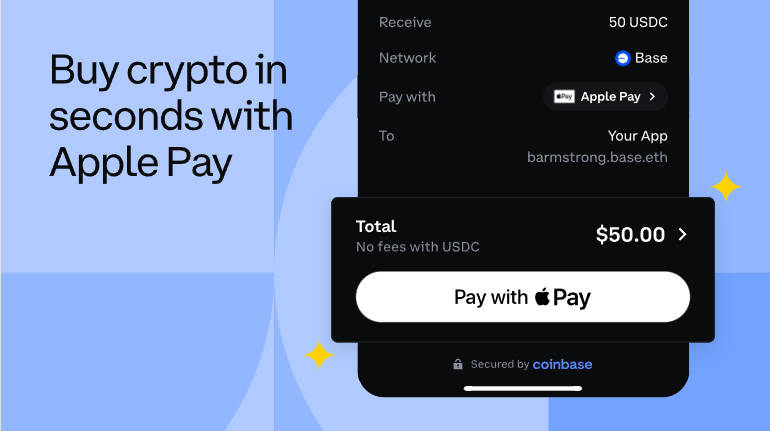 코인베이스, 애플페이 통합…"손쉬운 암호화폐 구매 가능"