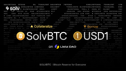솔브 프로토콜, 리스타 DAO와 전략적 파트너십 체결···BTCFi로 USD1 유동성 확보 가능해져