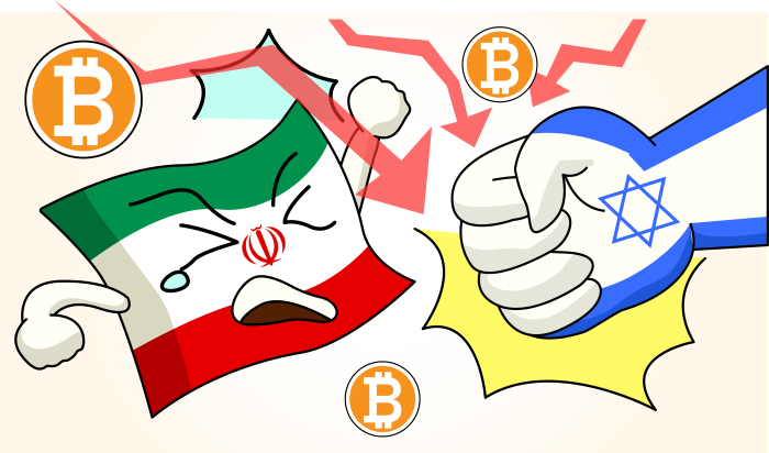 Bitcoin Falls on Middle East War Clouds