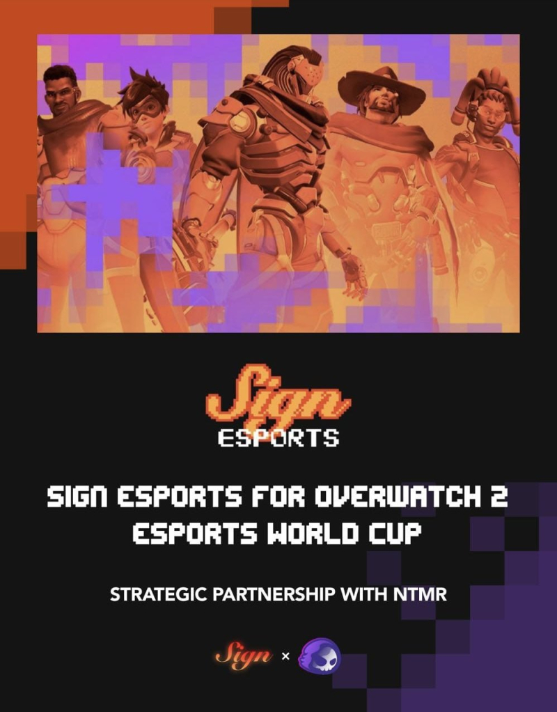 Sign, Participating in Overwatch 2 World Cup... First Step into E-Sports Market