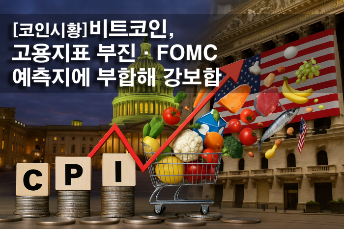 비트코인, 고용 부진·FOMC 기대에 강보합
