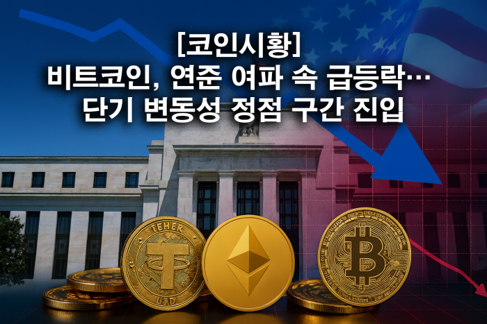 비트코인, 연준 여파 속 급등·급락 반복···단기 변동성 정점 구간 진입