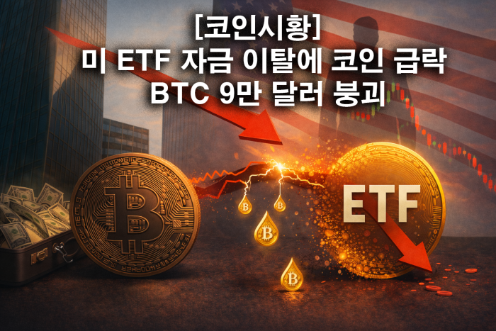 美 가상자산 현물 ETF대규모 자금 유출에 시장 전반 급락