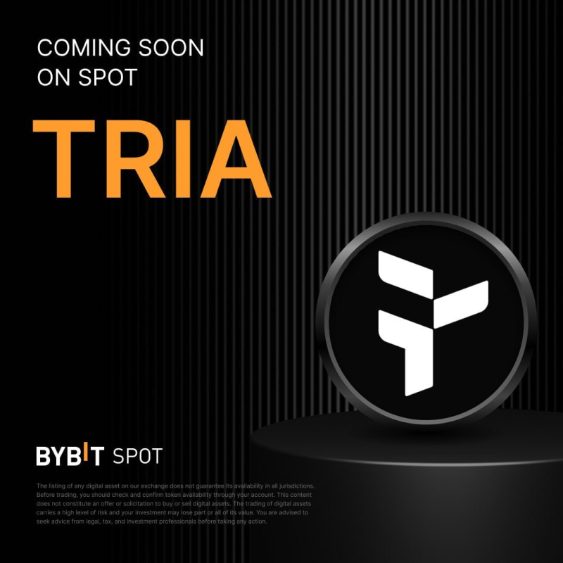 차세대 네오뱅크 '트리아(TRIA)', 바이비트, 크라켄 현물 상장