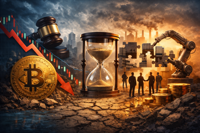 비트코인 조정 속 산업 재편 신호