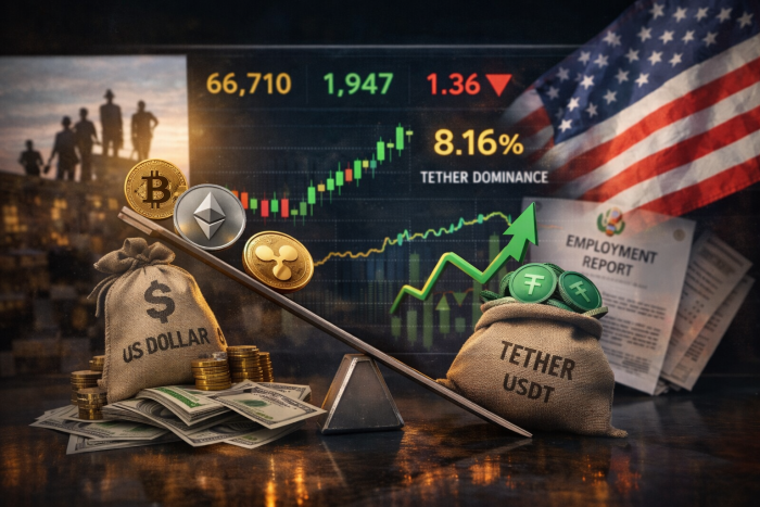  美 비농업 고용지표 발표 앞두고 관망세···테더 도미넌스 8% 상회