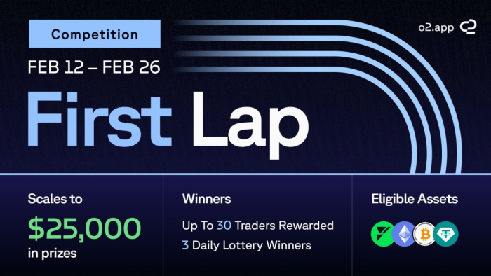 오투(O2), 최대 2만 5,000달러 걸린 \'The First Lap\' 트레이딩 대회 개최