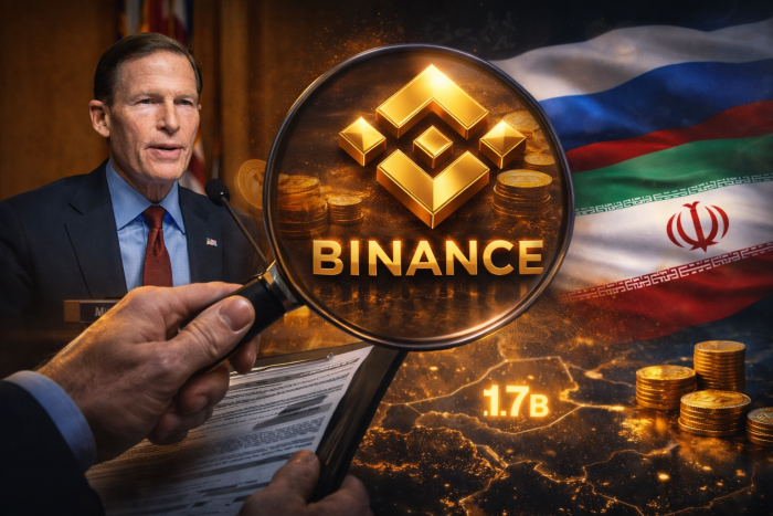 블루멘탈 상원의원, 바이낸스 제재 위반 의혹 조사 착수