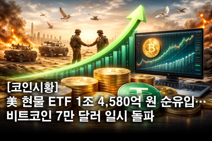  중동 전쟁 종전 기대감 확산···테더 도미넌스 7.92% 하회