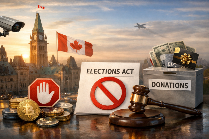 캐나다 가상자산 정치기부 금지 추진