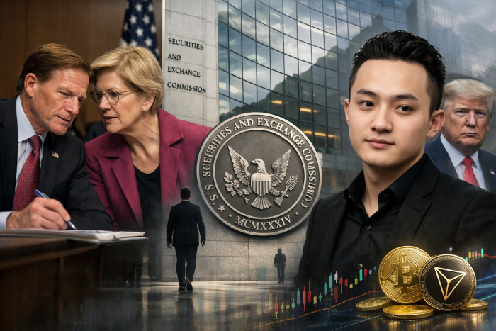 美 상원의원, SEC 집행 책임자 사임·저스틴 선 사건 의혹 제기