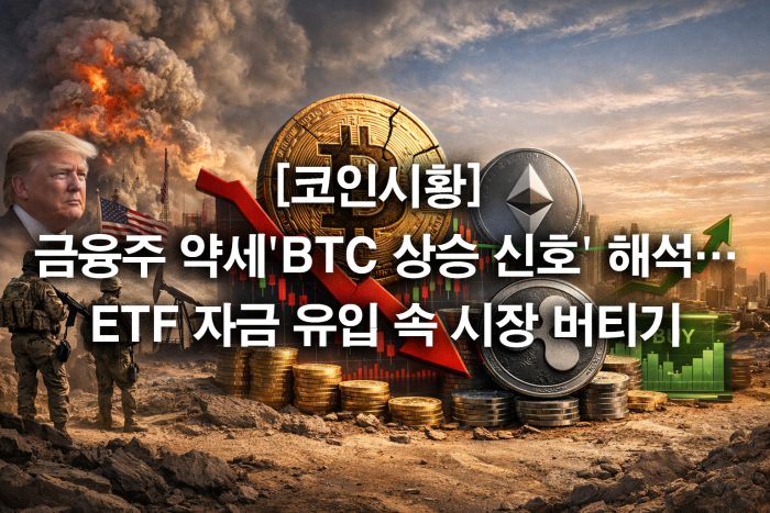  중동 리스크 경계 속 숨고르기···비트코인 6만 8,000달러대로 후퇴