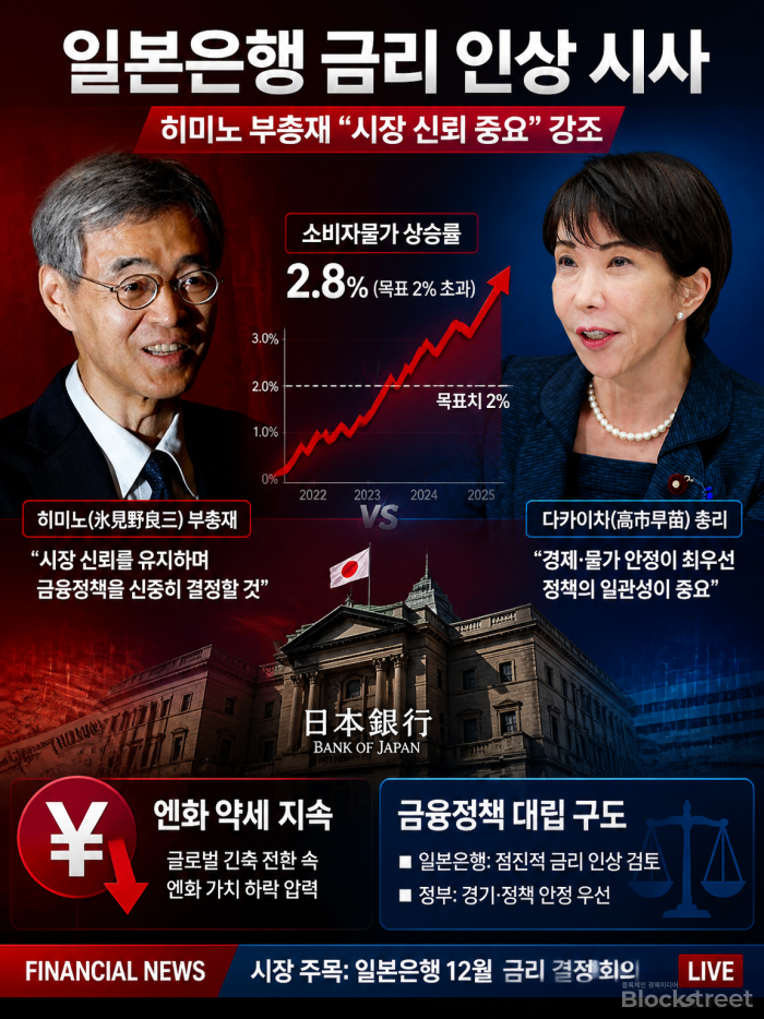 일본은행, 6월 금리인상 시사···물가 2.8% 목표치 상회