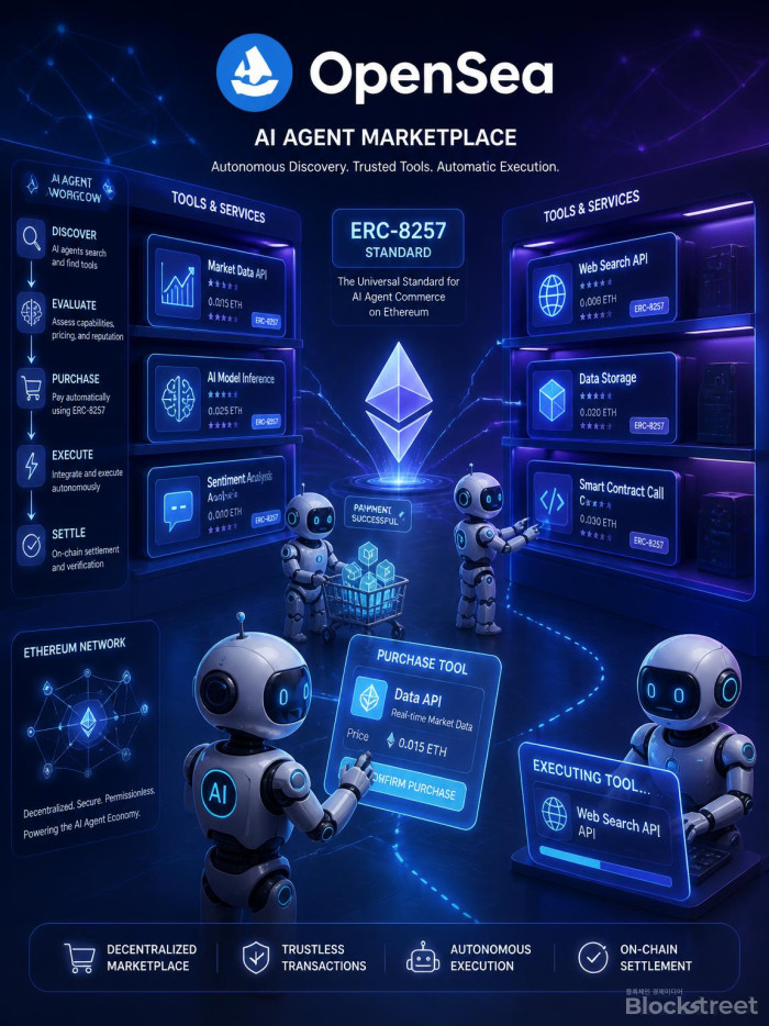 오픈씨, \'AI 에이전트 앱스토어\' 이더리움 표준 ERC-8257 공개