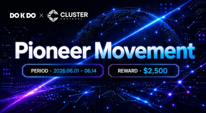 독도다오 x 클러스터 프로토콜, 총 2,500 USDC 규모 \'파이오니어 무브먼트\' 캠페인 시작