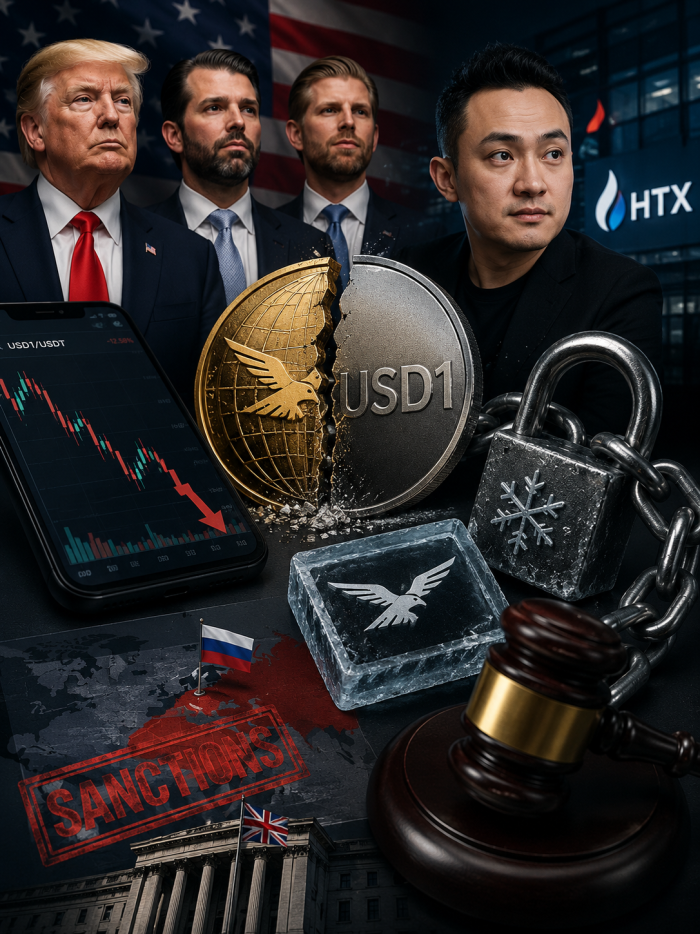 HTX, 트럼프家 USD1 상장폐지